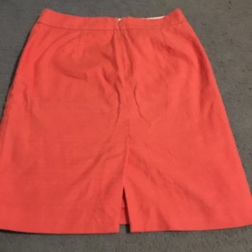 J crew lined linen pencil skirt
